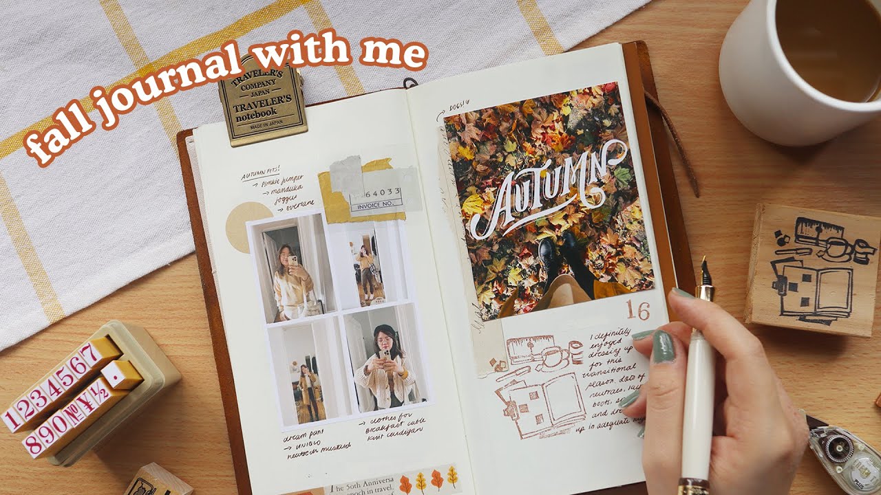 Fall Journal with Me 🍁 Traveler's Notebook MD Paper | Abbey Sy