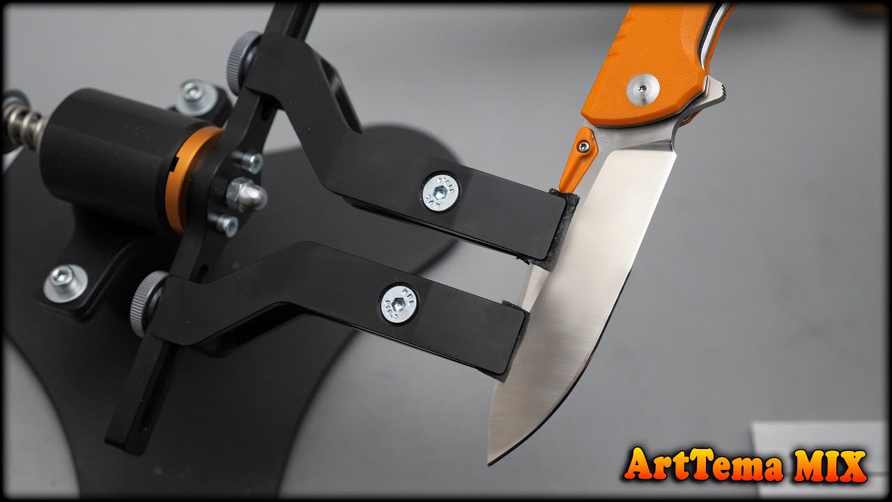 How to make a convex knife sharpening. (The Correct Method). HAPSTONE R2 OPTI.