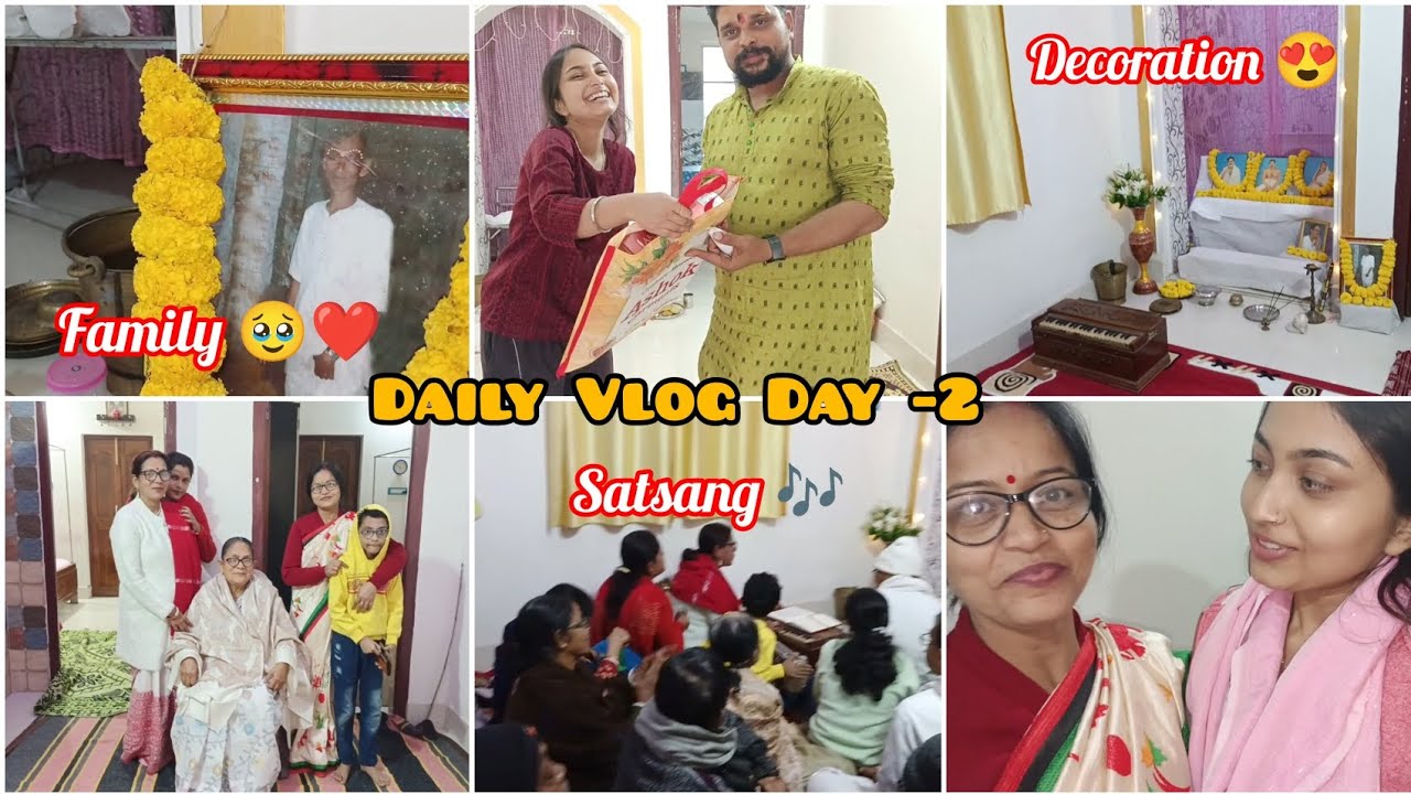 Daily Vlog Day -2 😍। Satsang 🙏🏻। Family and Friends 🥰। Uttaran Vlogs 🪄