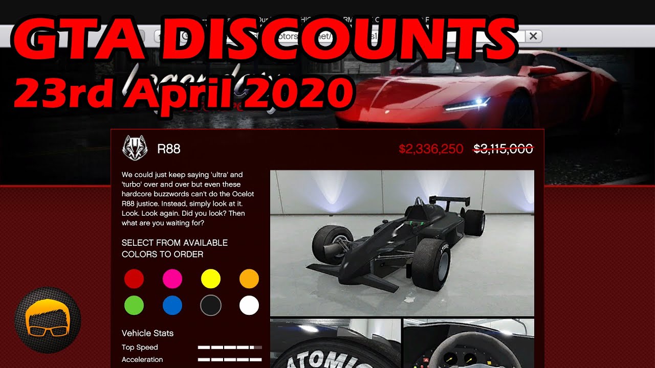 GTA Online Best Vehicle Discounts (23rd April 2020) - GTA 5 Weekly Car Sales Guide №35