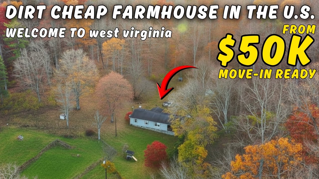 DIRT-CHEAP WEST VIRGINIA FARMHOUSES with acreage 🏡 Hidden Real Estate Gems!