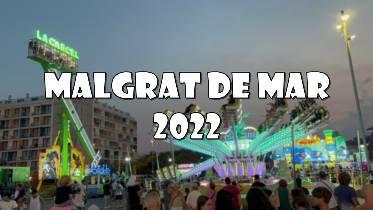 FERIA de ATRACCIONES de MALGRAT DE MAR 2022 🎠🎡🎢🎟