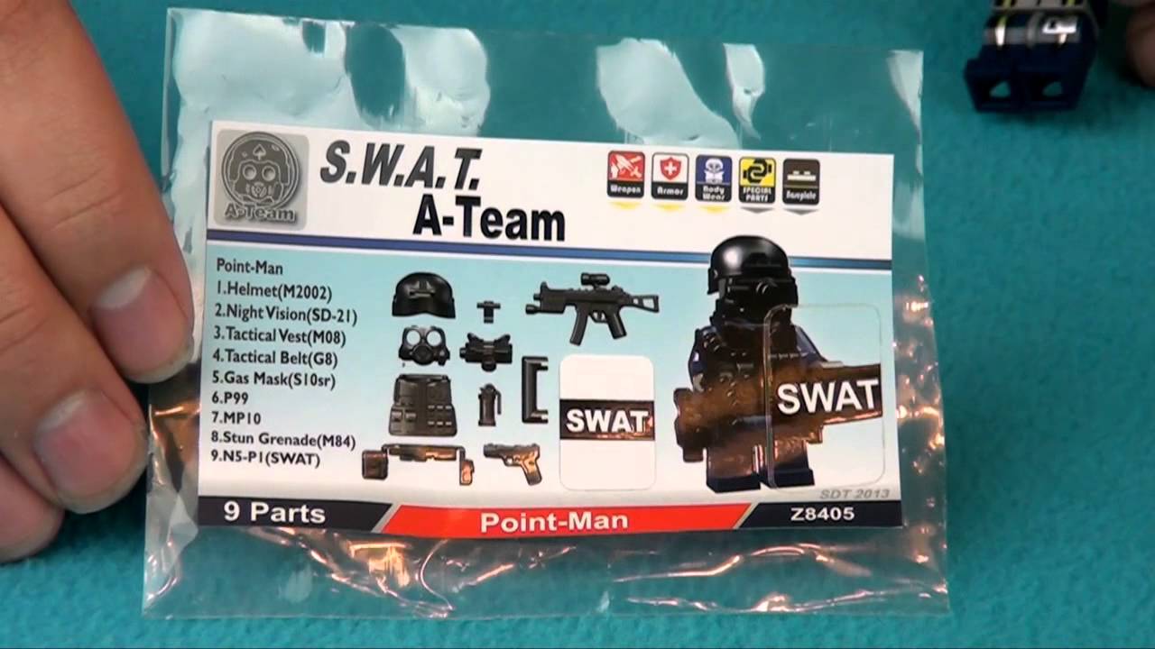 Modern Brick Warfare Custom SWAT LEGO Accessories Review