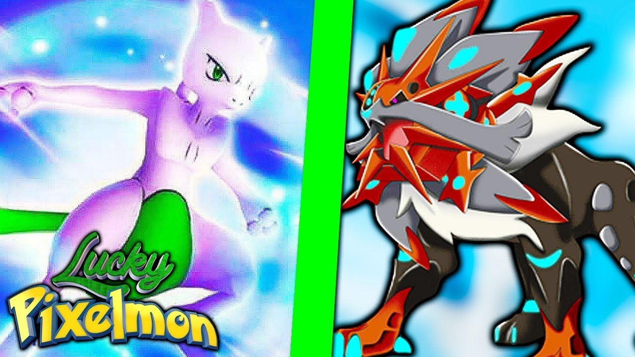 Minecraft LUCKY PIXELMON - MEWTWO SHINY vs SOLGALEO SHINY ! O MELHOR LENDÁRIO SHINY !!