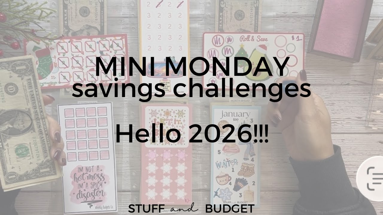 Mini Monday Savings Challenges | First One Of 2026!!