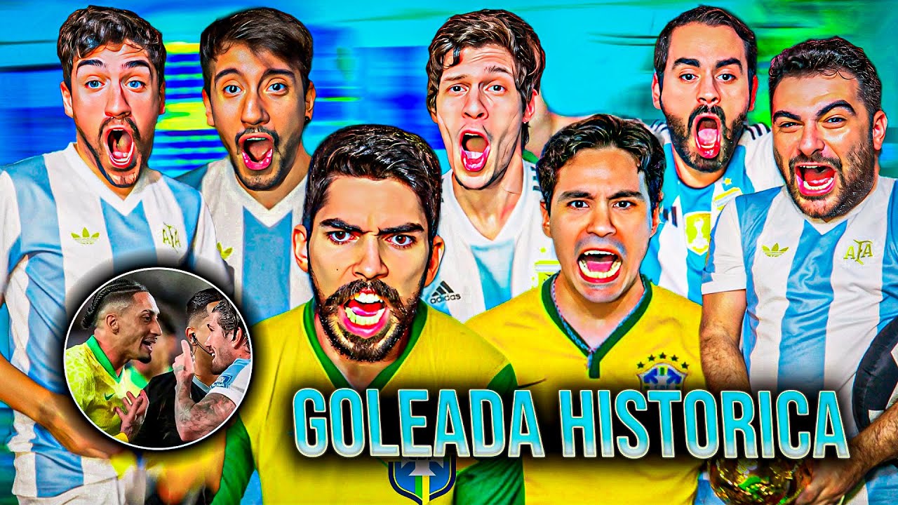 Argentina 4 Brasil 1 GOLEADA HISTORICA | Reacciones de Amigos | Eliminatorias Mundial 2026