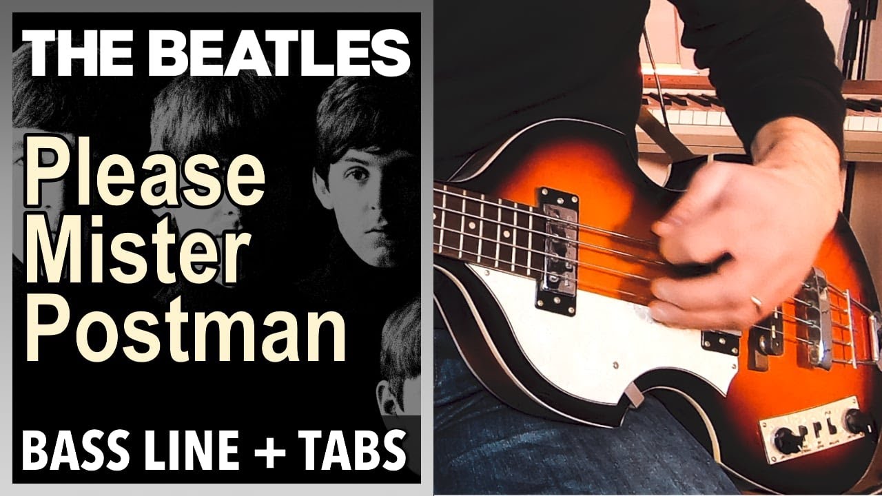 The Beatles - Please Mister Postman /// BASS LINE [Play Along Tabs]