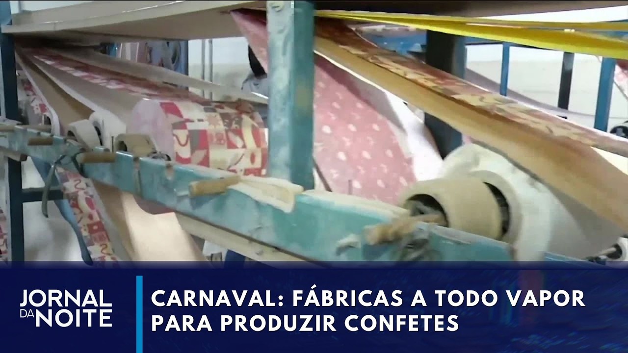 Veja a produção de confetes e serpentinas