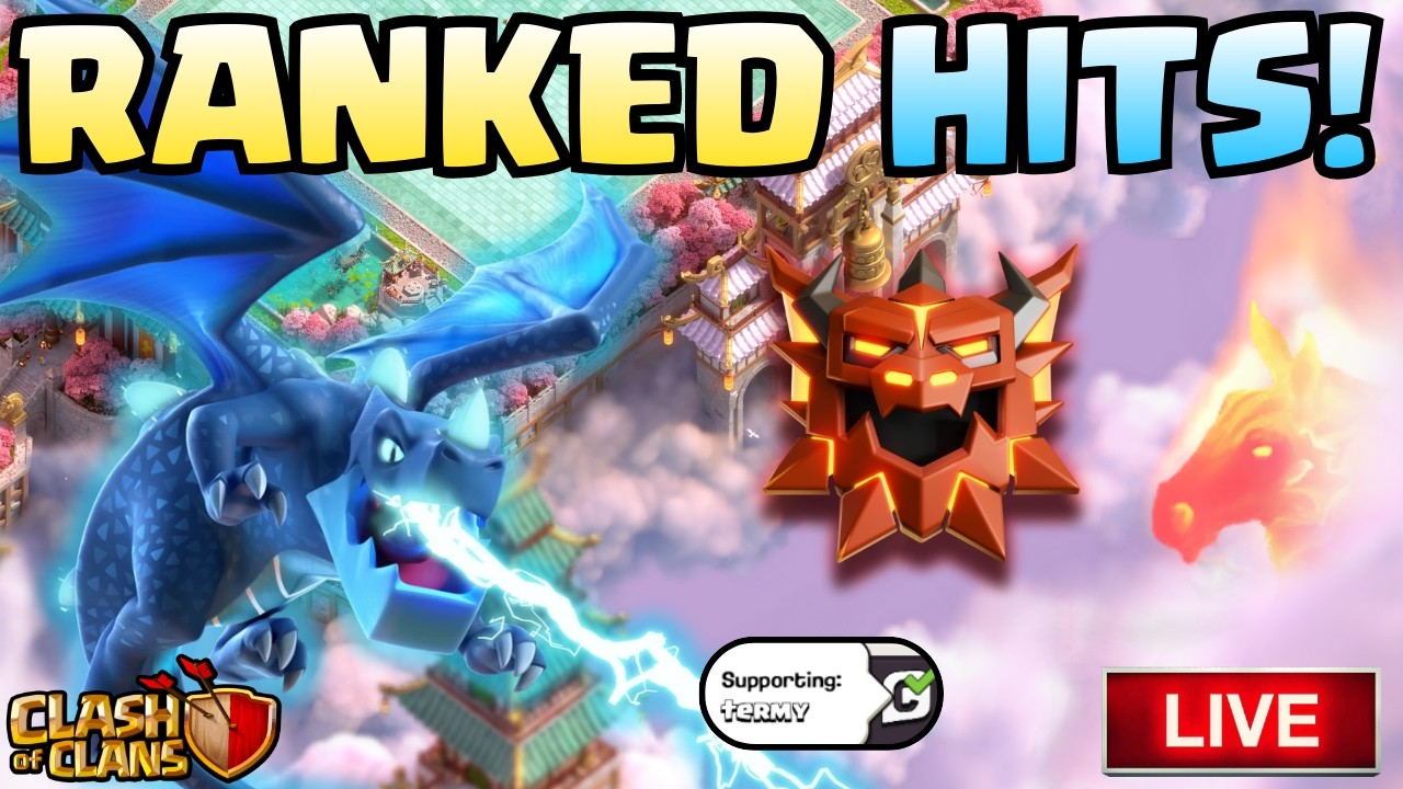 Ranked Attacks and NEW Medal Event Grind! + Ox Prince Later(Clash Of Clans LIVE)