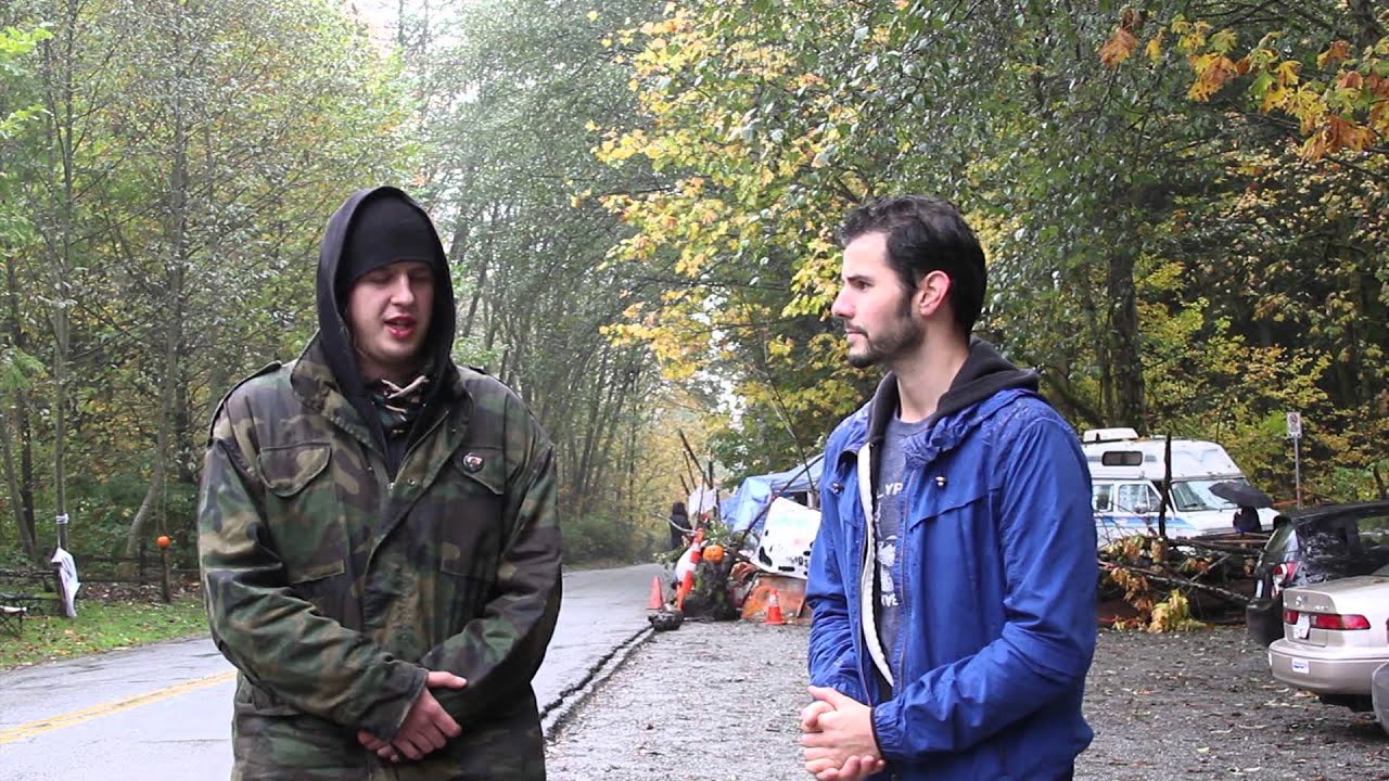 Burnaby Mountain Pipeline Protest Camp Interview