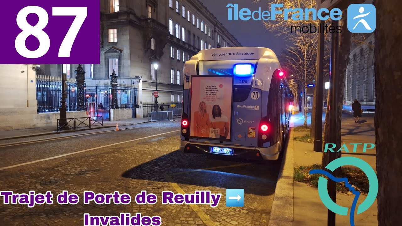 🚍BUS 87 (RATP) : Trajet à bord d'un HeuliezBus GX337 SE 3p N⁰2178 (Toute la ligne en Trajet Complet)