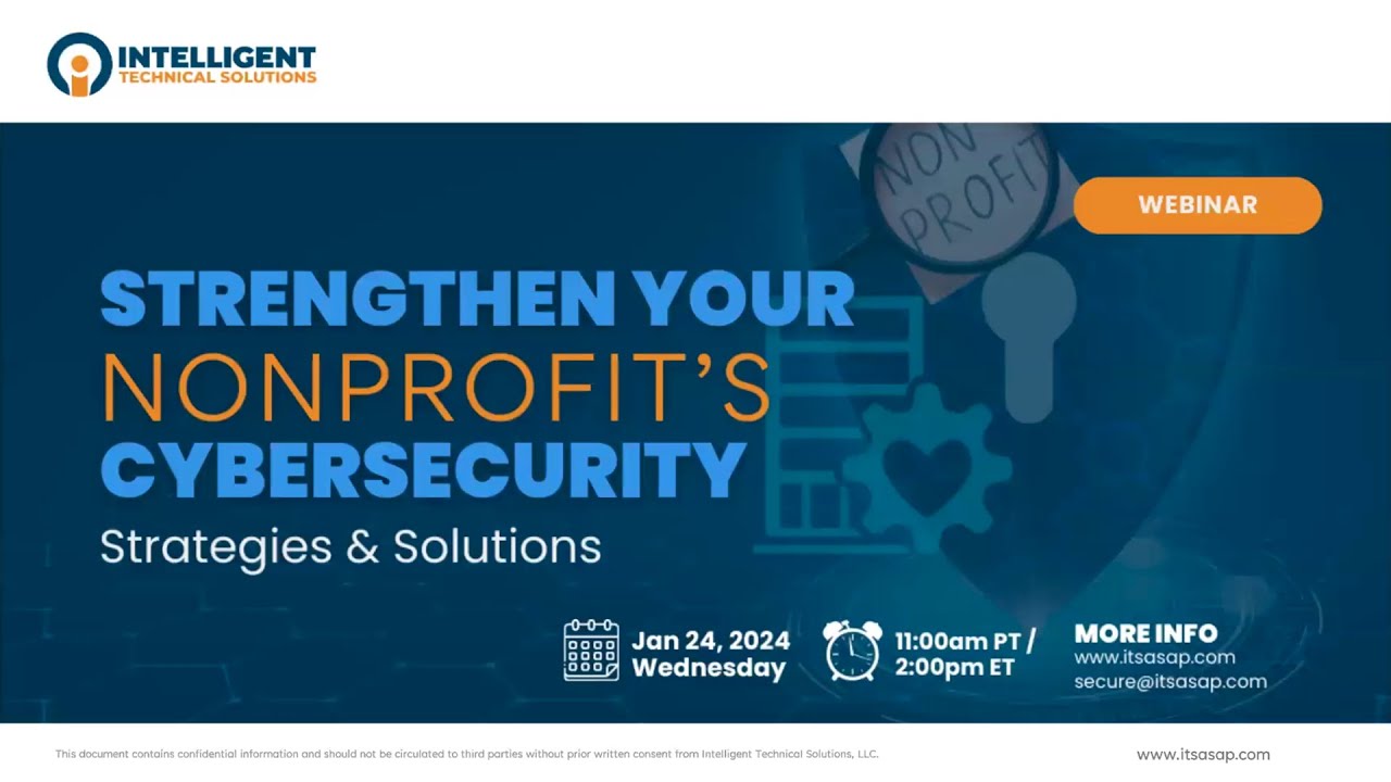 Strengthen Your Nonprofit’s Cybersecurity - Strategies & Solutions