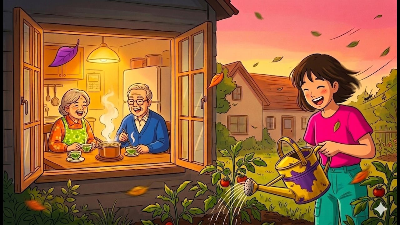 A Slow Summer Evening | Watering the Garden as Crickets Sing: Ghibli Life