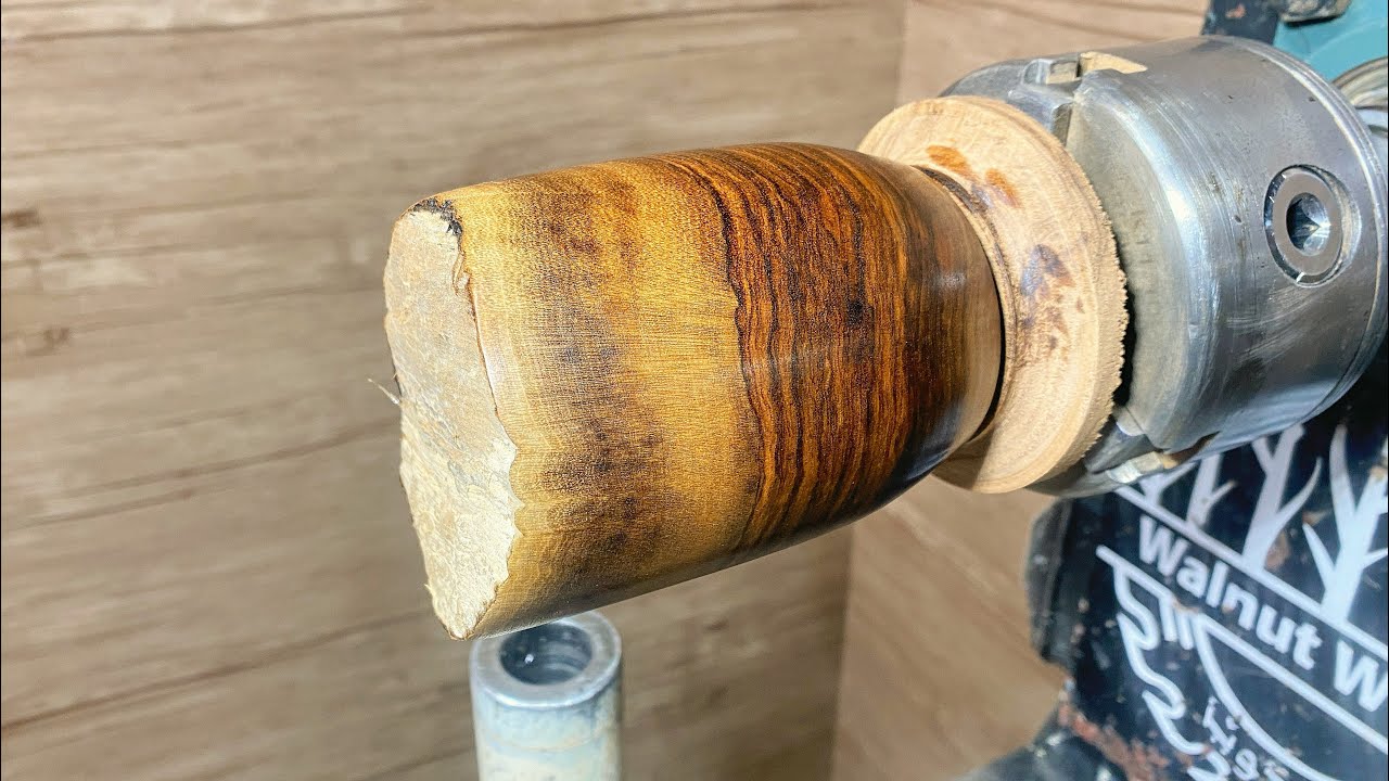Satisfying Woodturning: Rustic Wooden Mug