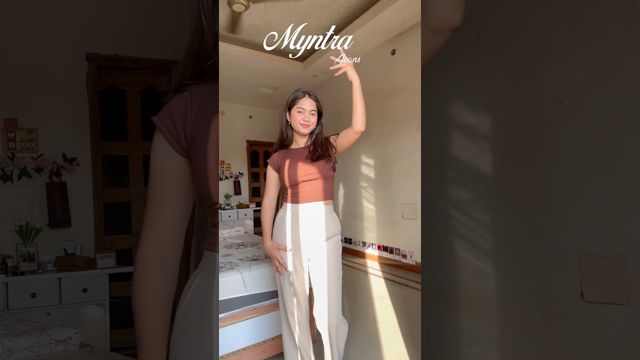 Myntra jeans #myntra #jeans #haul #ashortaday #shortvideo #pants #trousers #ytshorts #officewear