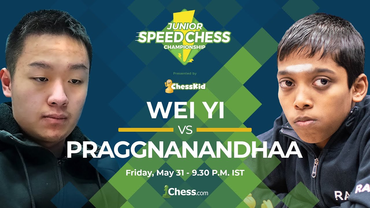 2019 Junior Speed Chess Championship: Wei Yi Vs. Rameshbabu Praggnanandhaa