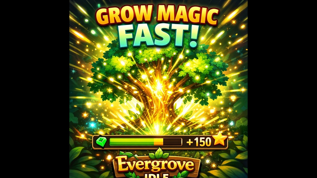 Evergrove Idle: Grow Magic 🌿 First Gameplay! Addictive Idle Fantasy Game