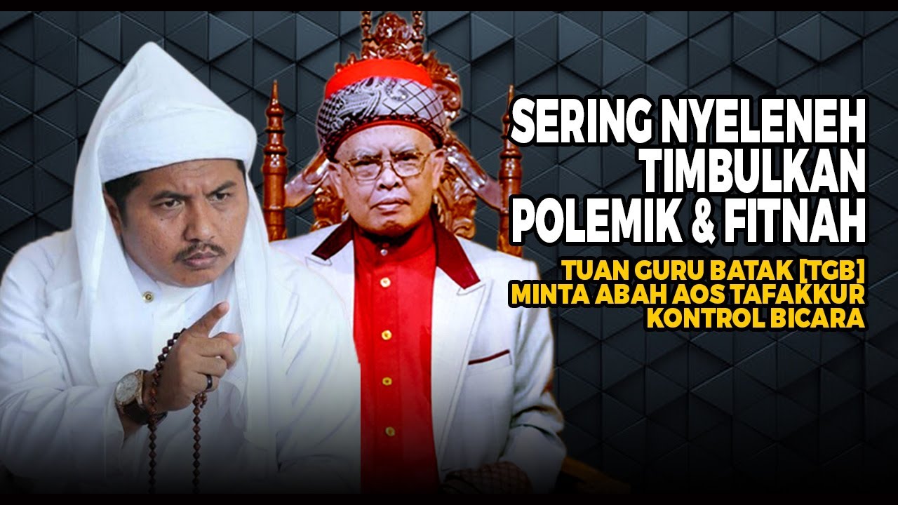 [Urgent] Abah Aos Saatnya Merenungi Maslahat dan Mudharat Dari Polemik Pernyataan Nyelenehnya