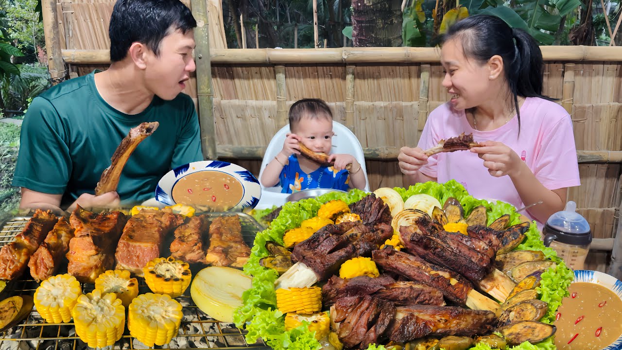 Sườn B&ograve; Nướng Chao Sa Tế - Em b&eacute; ăn ngon l&agrave;nh m&oacute;n ngon từ Ba Mẹ