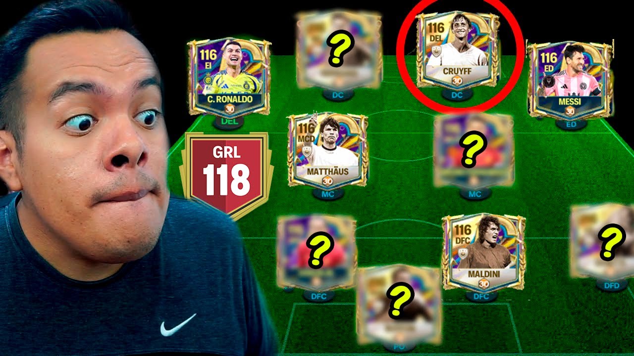 El Primer 118 GRL de todo el Mundo en FC Mobile (La Plantilla mas Cara)