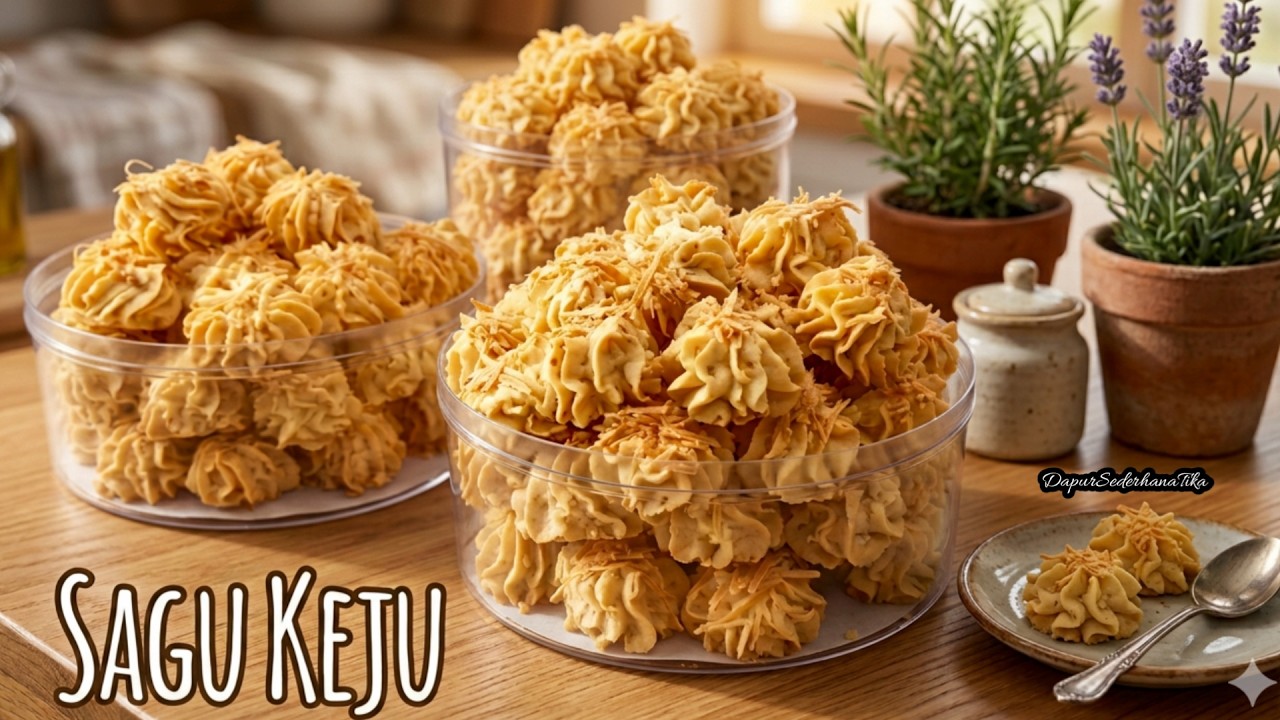 LUMER DIMULUT ANTI GAGAL ANTI MELEBER‼️KUE FAVORIT SAAT LEBARAN KARNA EMANG SEENAK ITU KUE SAGU KEJU
