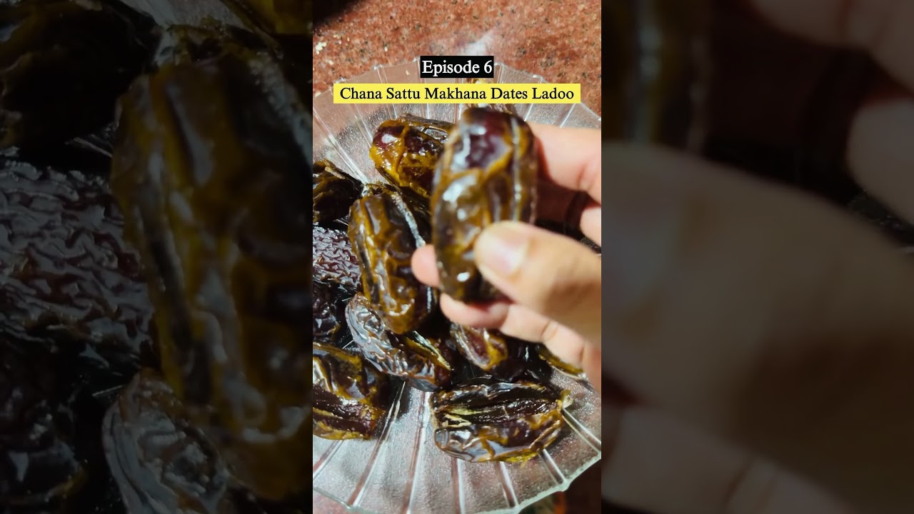 Chana Sattu Makhana Dates Ladoo | No Sugar, No Jaggery #homemadeladdu #makhanaladoo