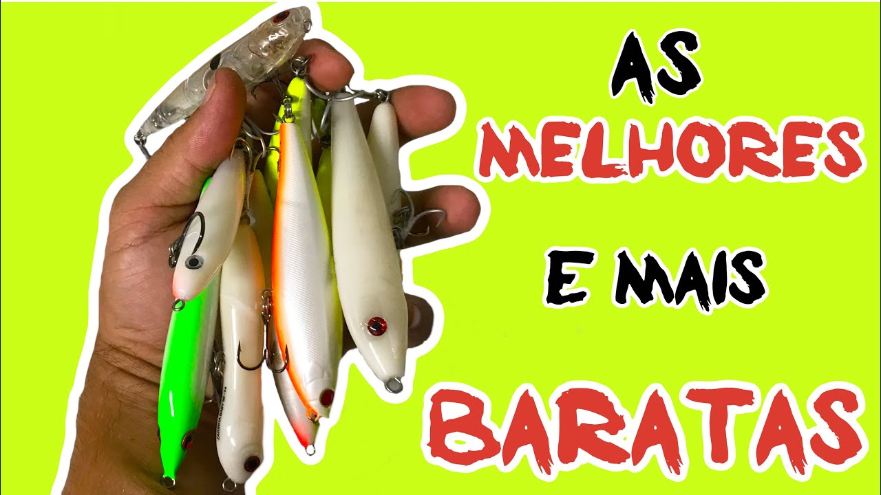 As Mais baratas e Melhores iscas artificiais nacional de Superfície . Pescaria