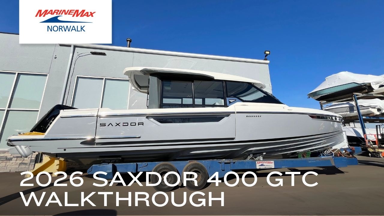 Продается лодка Saxdor 400 GTC 2026 года выпуска в MarineMax, Норволк, Коннектикут.