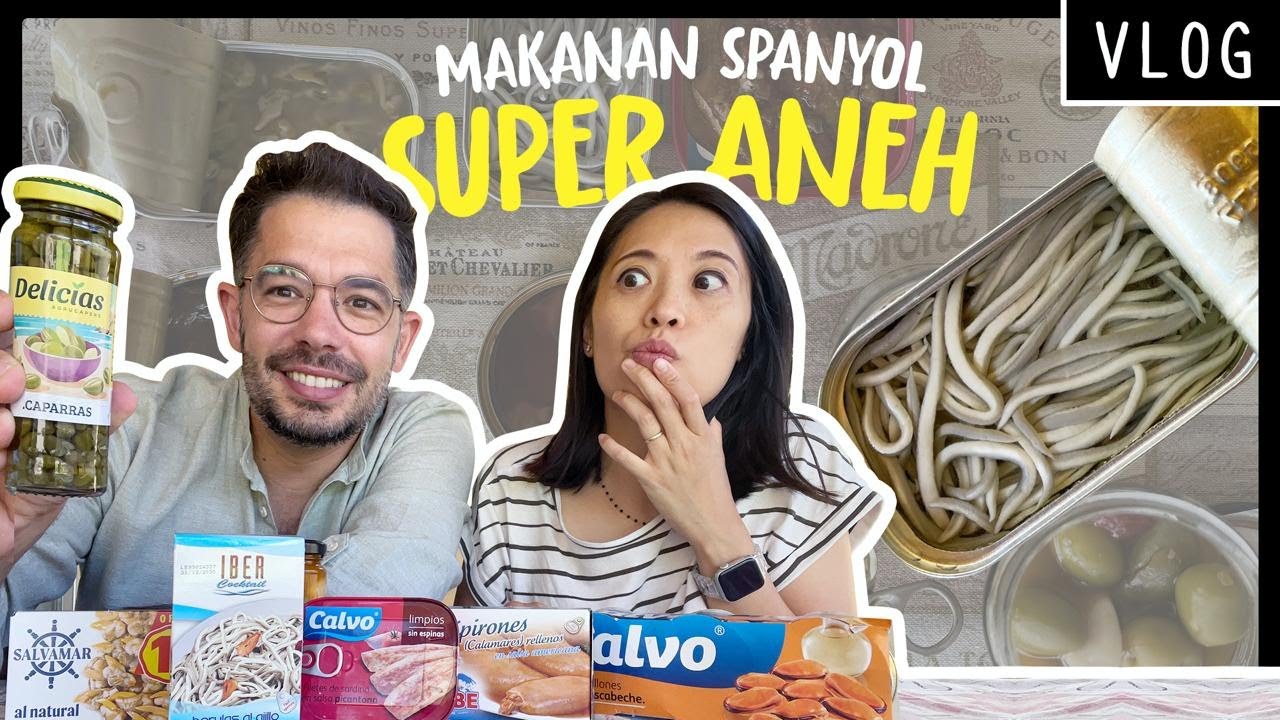 🇮🇩🇪🇸BIKIN MERINDING 😳 BARU TAU KALO DI SPANYOL ADA MAKANAN KALENGAN ISINYA…