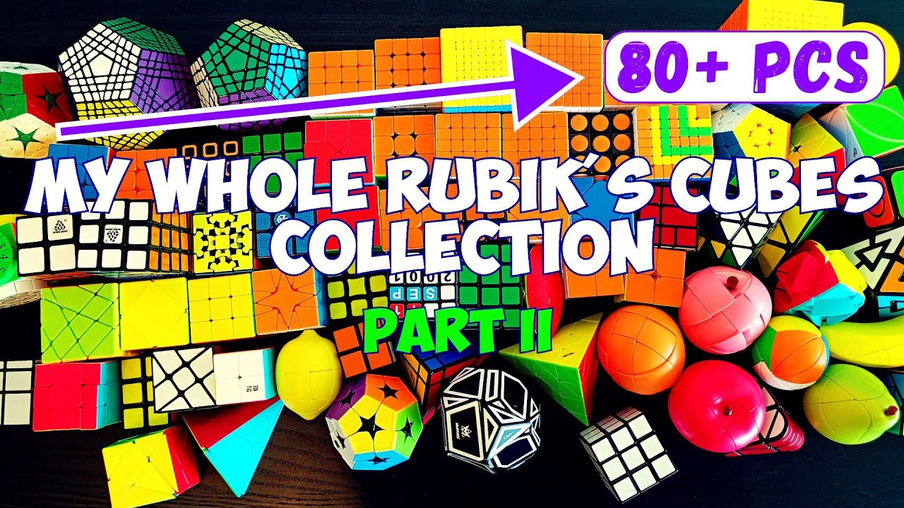 ALL CUBES (80+) in My Collection - PART II - BIG Cubes, Pyraminxes and CUBOIDS