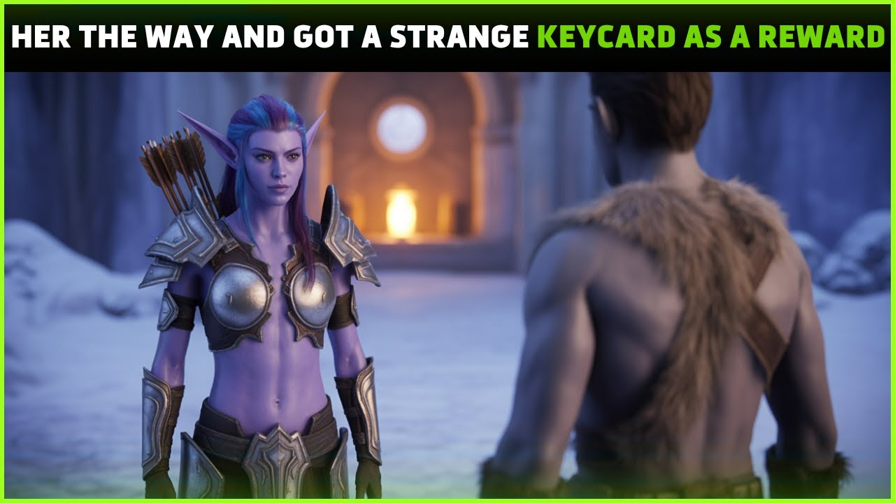 Alien Girl Lost, Human Helped Her and Received a Strange Keycard as a Reward
