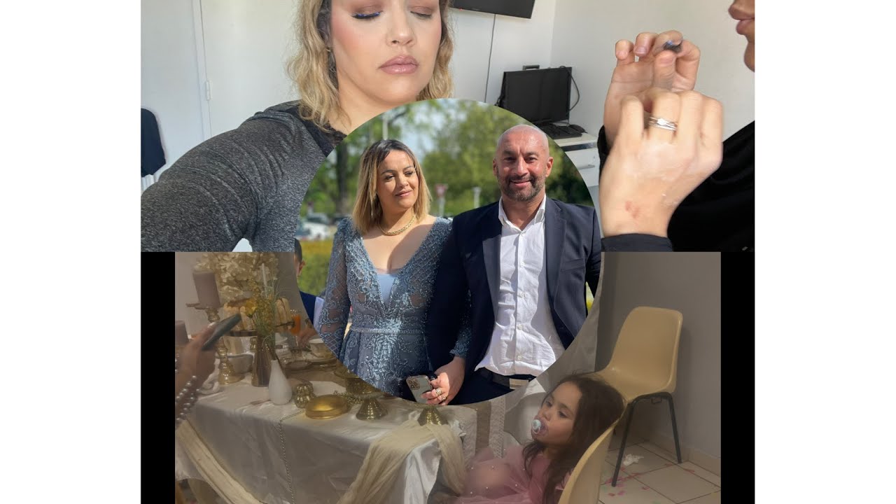 عقد قران دنيا /تقاسمت معكم الحفلة اللبس والمكياج/les fiançailles de ma nièce 👰‍♀️