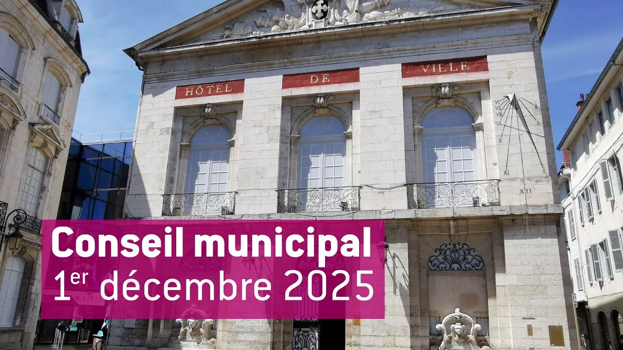 Conseil municipal de Bourg-en-Bresse du lundi 1ᵉʳ décembre 2025