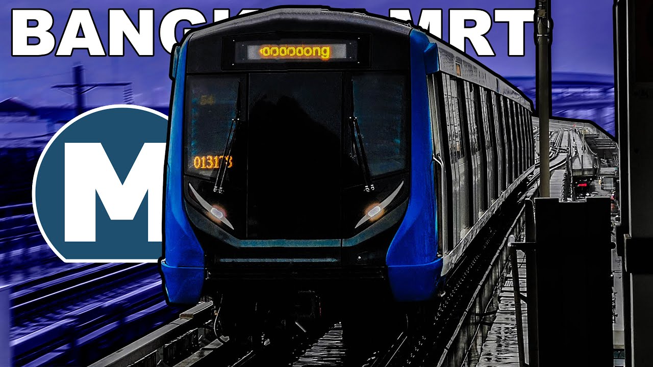🇹🇭 Bangkok MRT -  Blue Line - Compilation (2022) (4K)