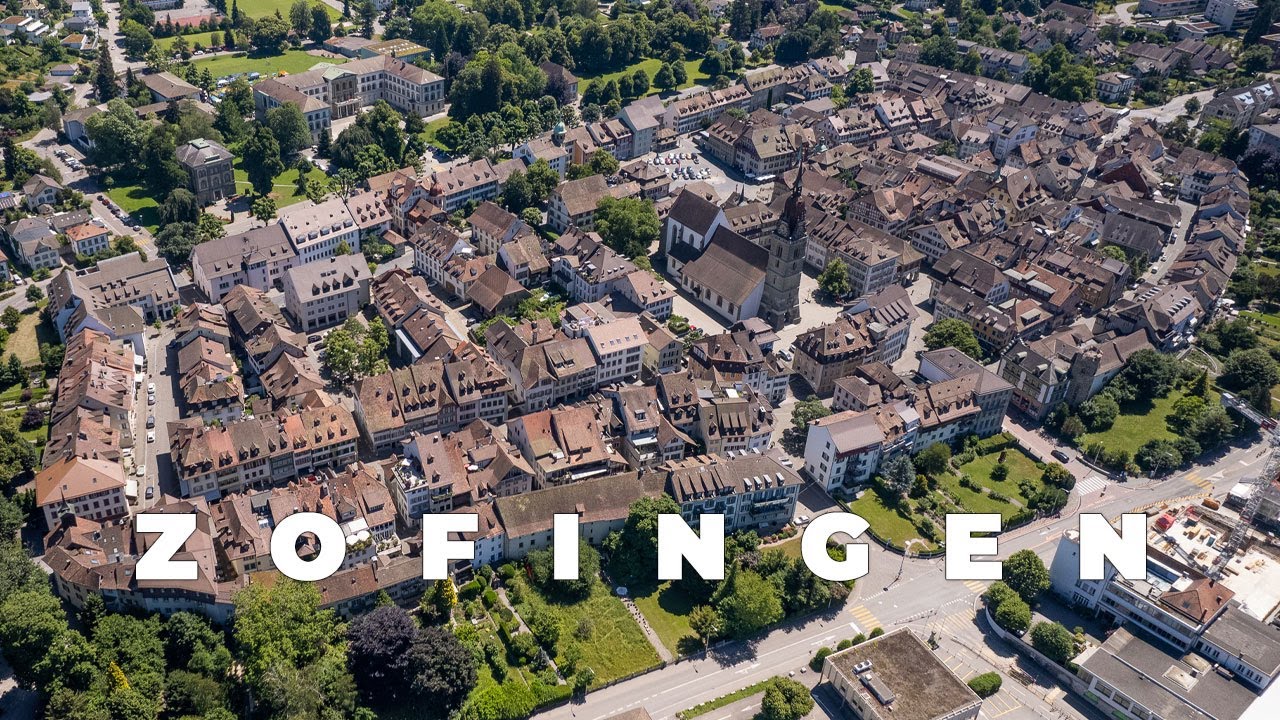 Zofingen aus der Luft - Cinematic 4K