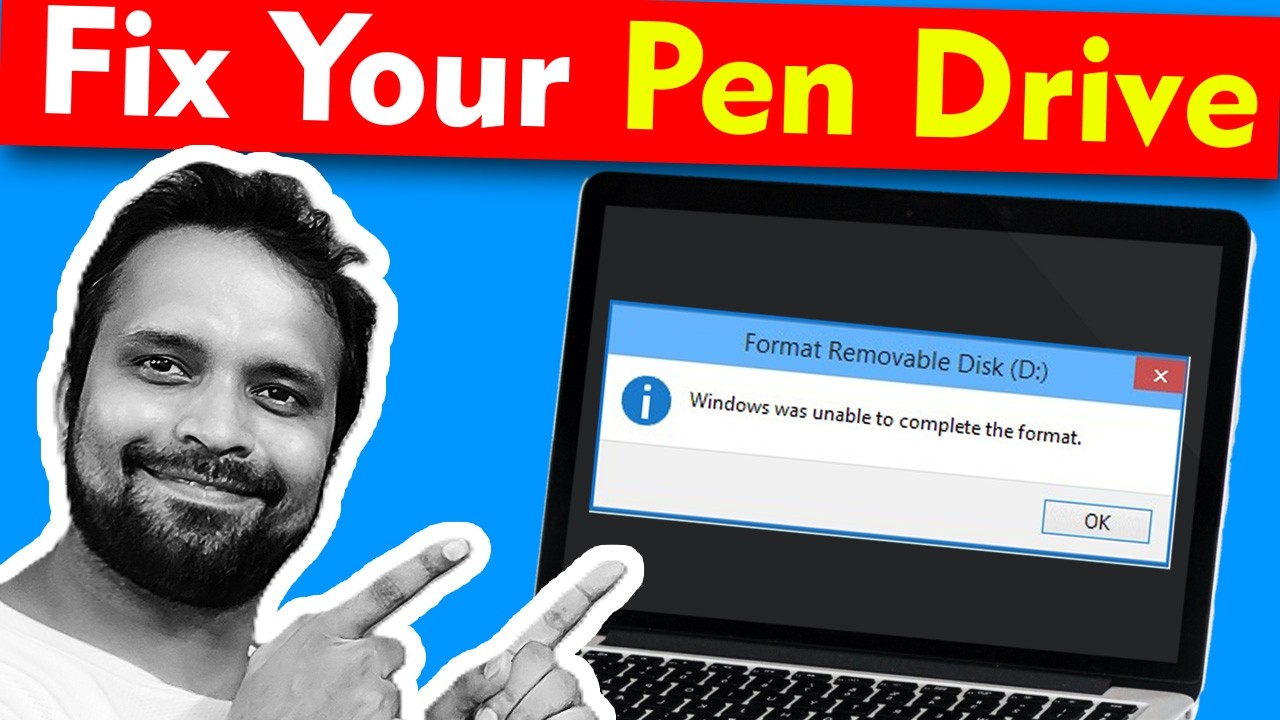 🔧💡How to Fix 'Windows Was Unable to Complete the Format' on Your USB Drive! 🚀💻