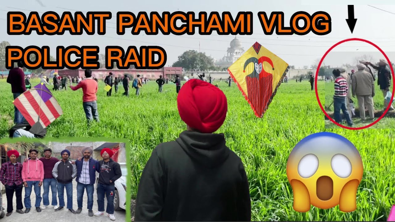 Basant Panchami kite vlog 😍 | Punjab police raid on Basant 😱| Basant Panchami kite flying 2023 |