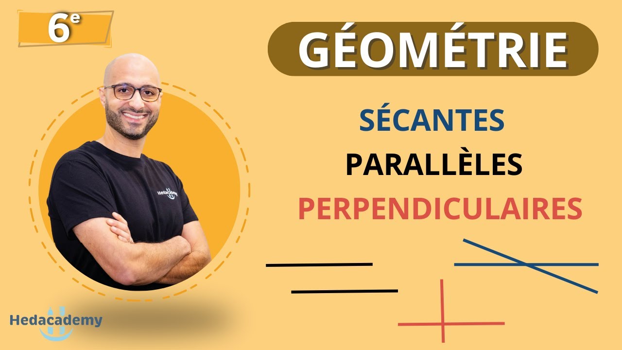 DROITES S&Eacute;CANTES - PARALL&Egrave;LES - PERPENDICULAIRES - CM2 / 6ᵉ