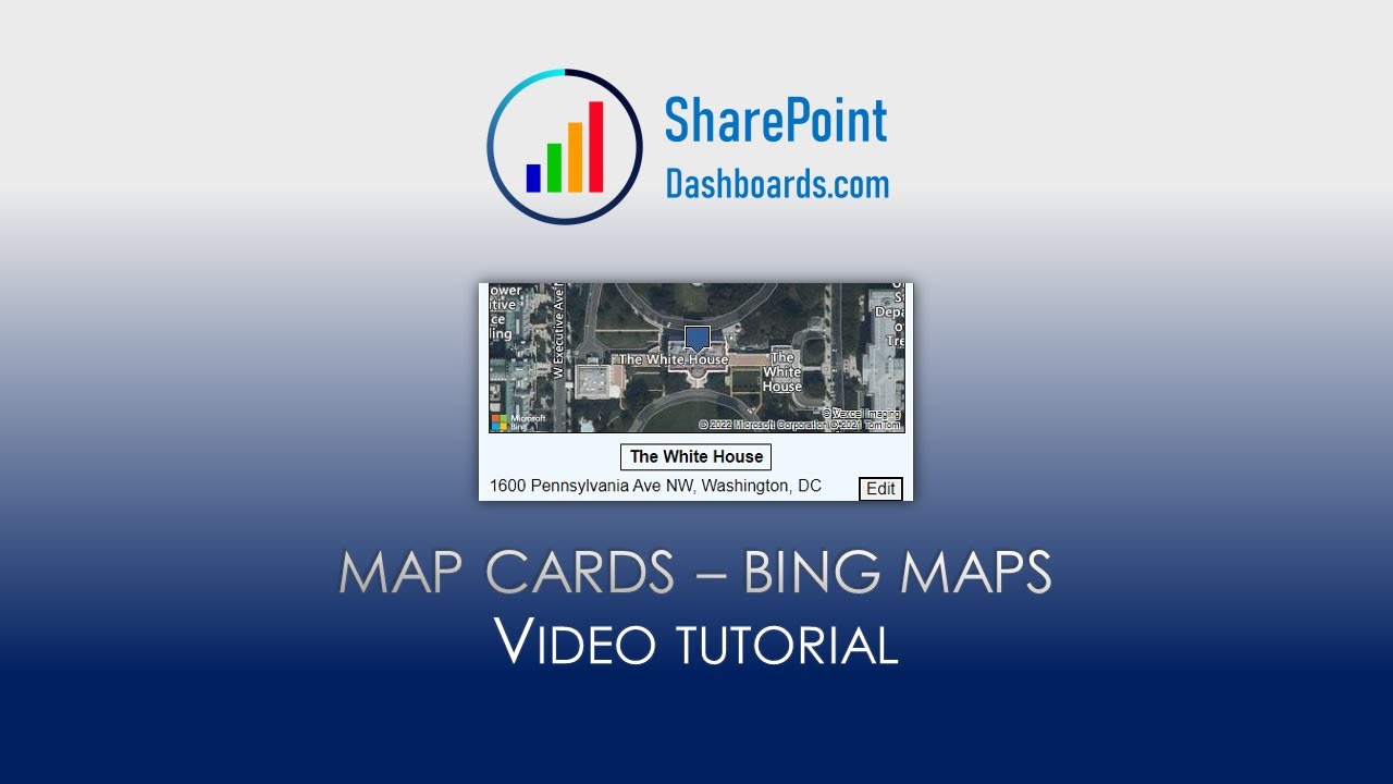 Map Cards using Bing Maps in SharePoint Online Microsoft Lists Modern List View