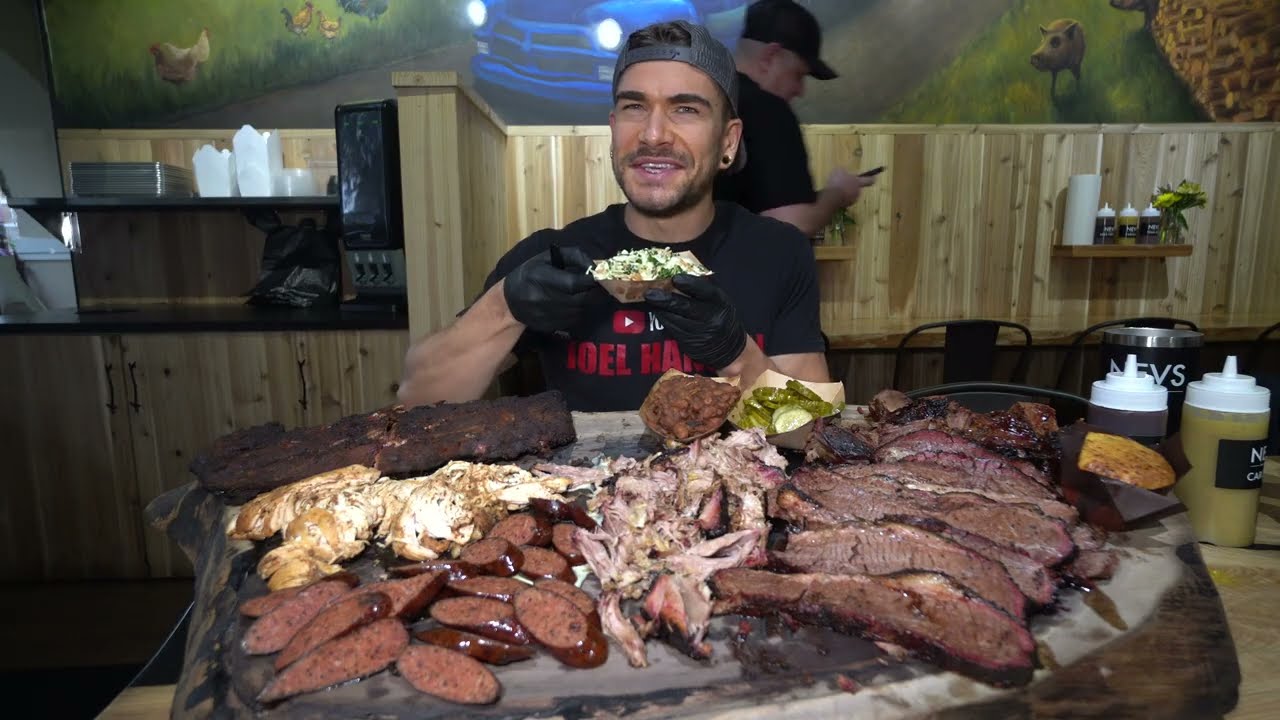 &ldquo;YOU CAN'T EAT THAT!&rdquo; IMPOSSIBLE TEXAS BBQ PLATTER CHALLENGE | Joel Hansen