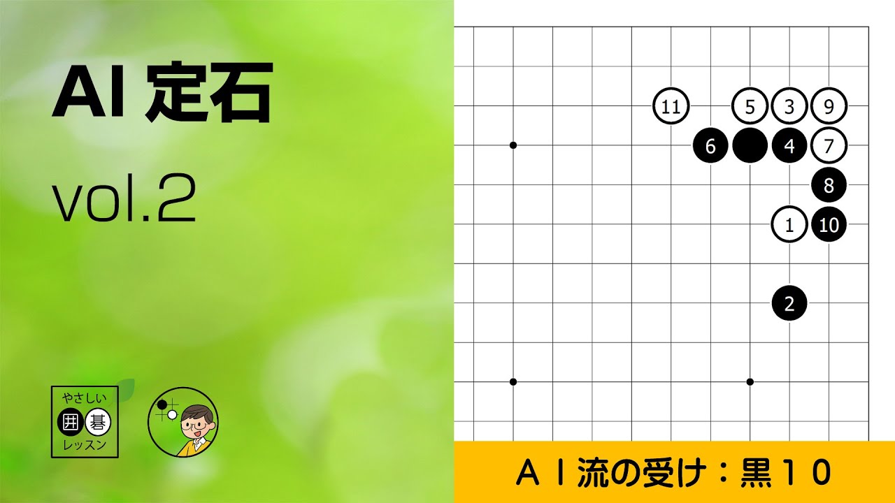 【AI定石_02】星・三々入り後 ～やさしい囲碁レッスン～