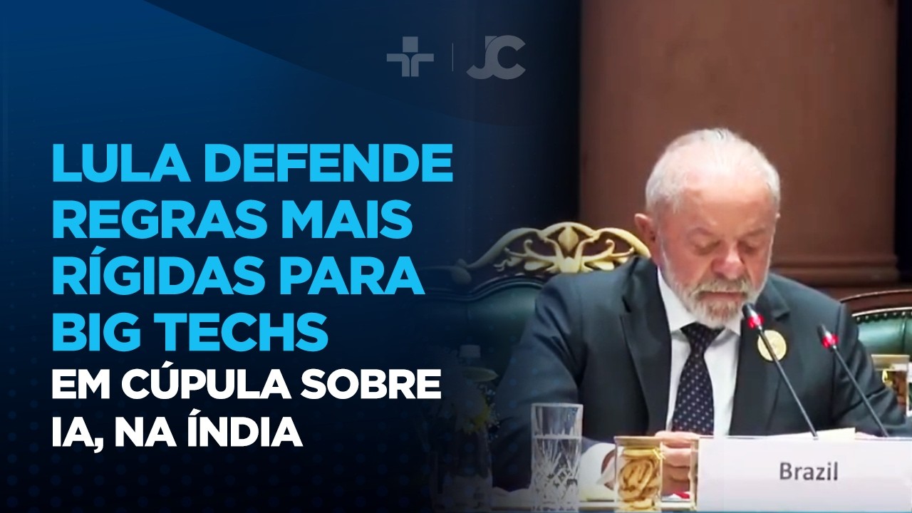 Lula defende regras mais rígidas para big techs em cúpula sobre IA, na Índia