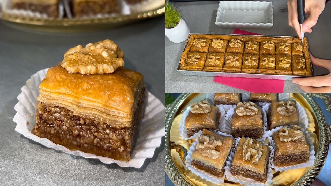 بقلاوة الجزائرية 🇩🇿 في المول الأسطوري بدون آلة طريقة سهلة دجي مورقة و معسلة ڤراف تهبل في البنة 🥰👌