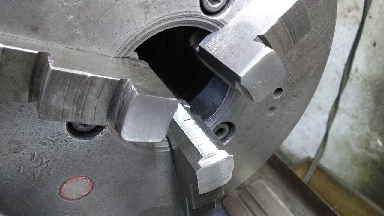 Retificando as Castanhas da Placa do Torno - Rectifing Jaw Lathe Chuck