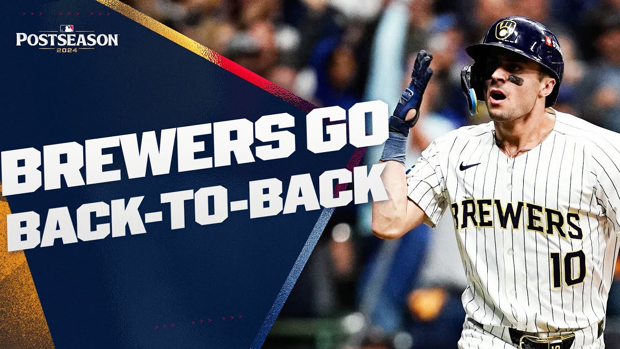 HOMERS ON BACK-TO-BACK PITCHES! The Brewers hit a PAIR OF HOMERS LATE IN THE GAME!