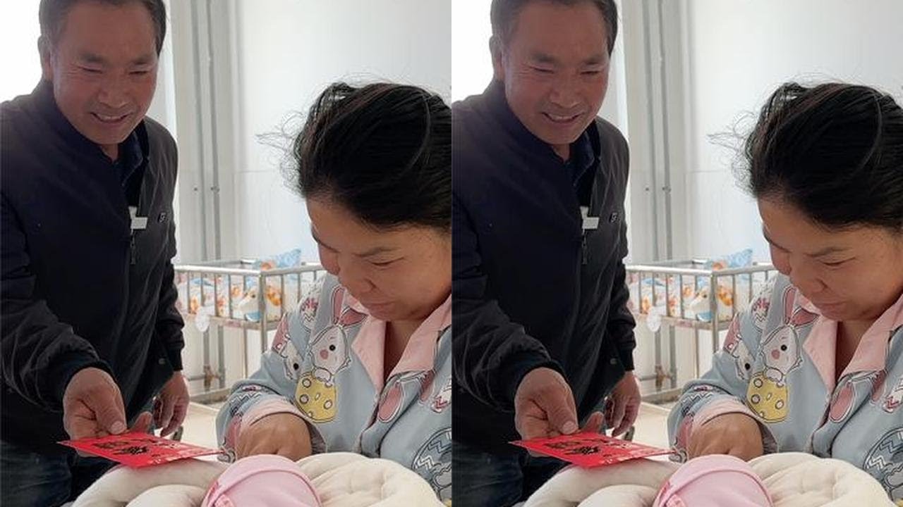弟媳生了仨闺女，老爸乐的合不拢嘴，在医院抱着孙女看不够 #乡村守护人  #新农人计划2023