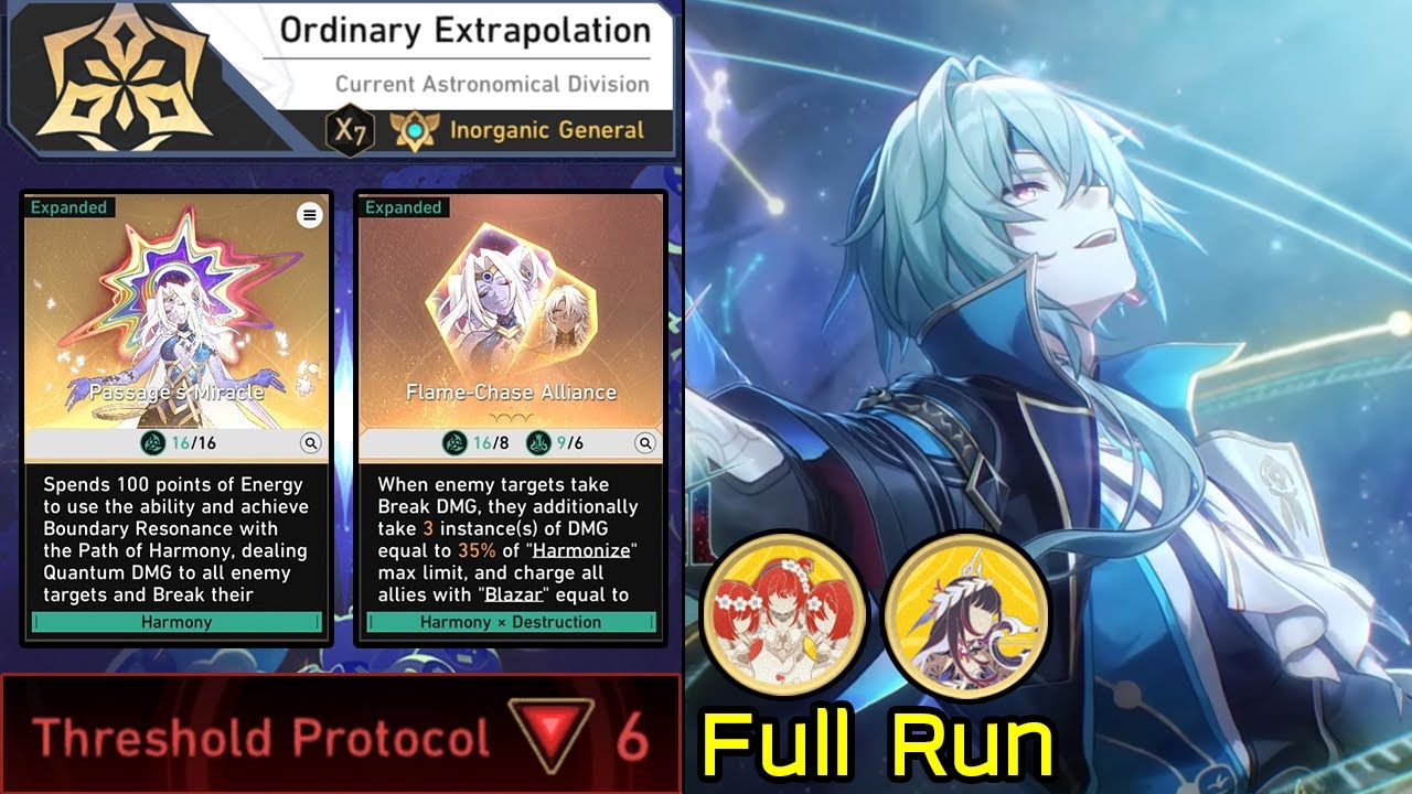 Anaxa Harmony Path with Flame-Chase Alliance | DU Protean Hero Ordinary Protocol 6 Full Run