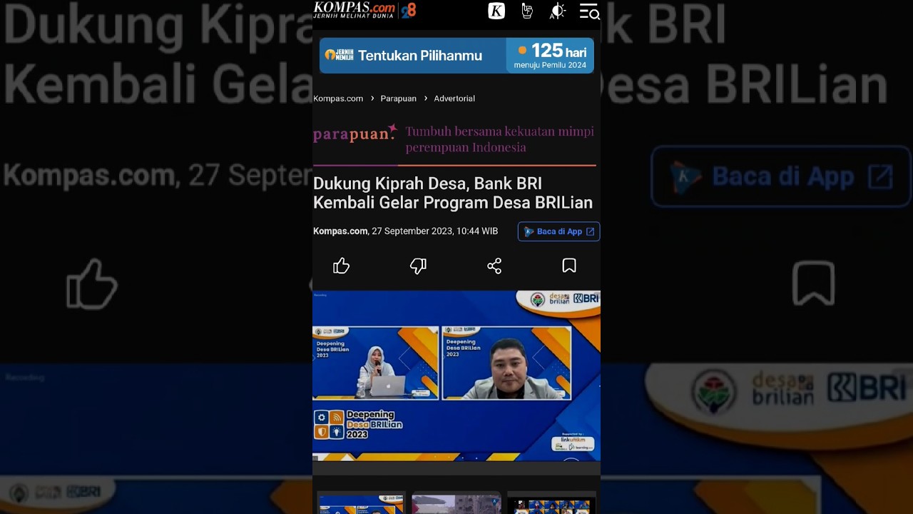 Desa Semakin Maju, BRI Sukses Mendirikan Program Desa BRILian