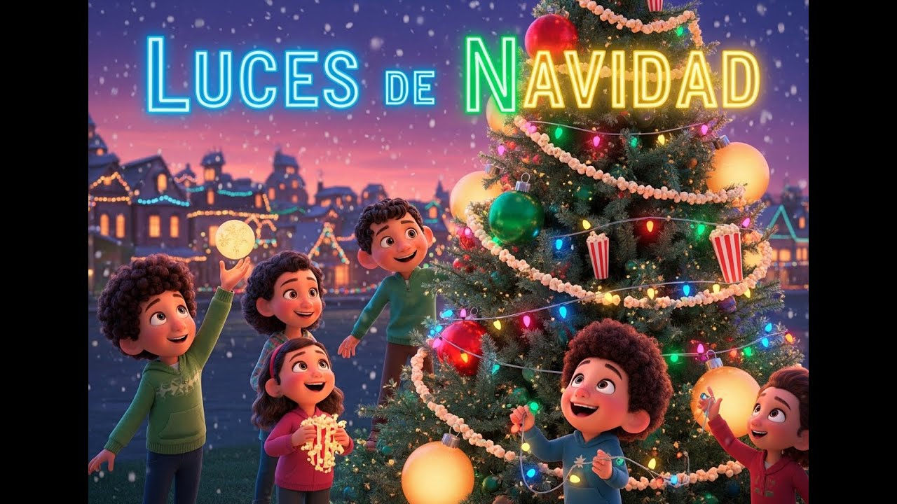 Luces de Navidad  🤩🎶 - CANCIONES INFANTILES - Que canten los niños .