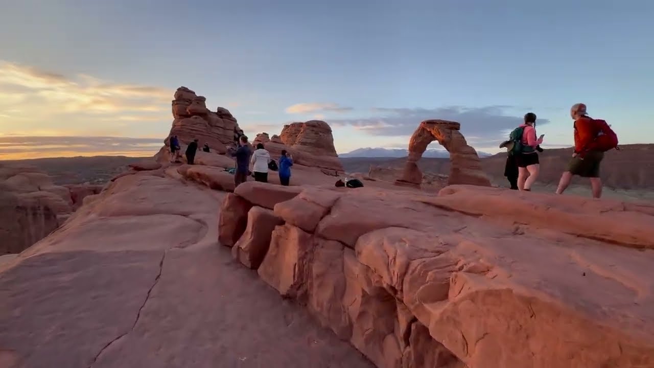 Arches National Park | Hiking Delicate Arch Trail | Sunrise | Moab, Utah | 4K
